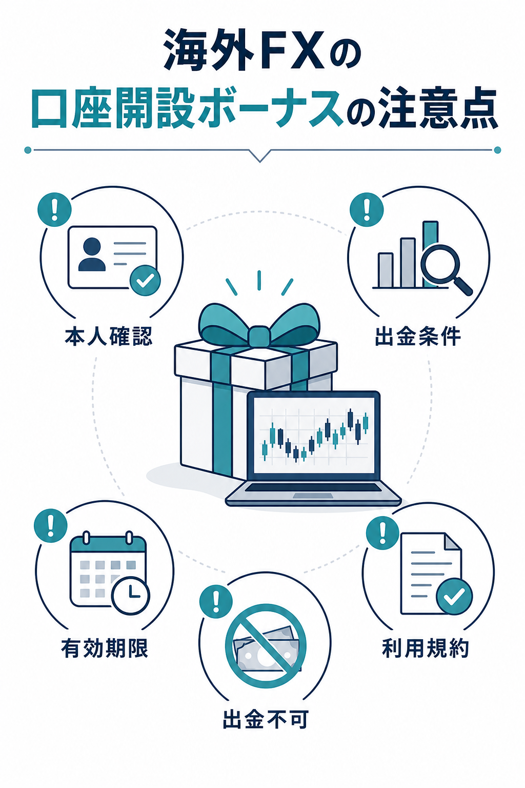 海外FXの口座開設ボーナスの注意点